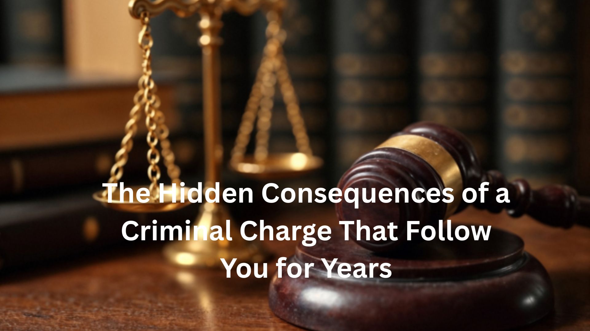 The Hidden Consequences of a Criminal Charge That Follow You for Years